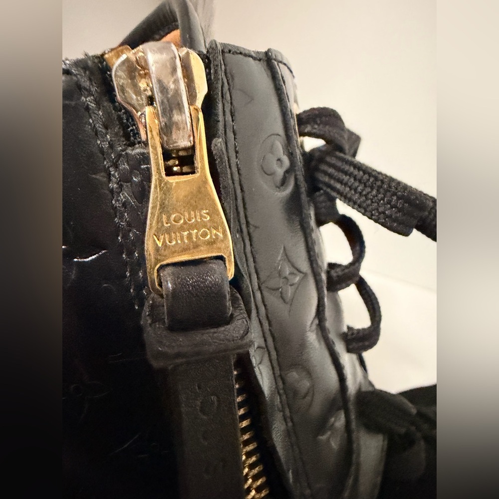 Authentic Louis Vuitton Beverly Hills Sneaker Boot Black Empreinte Size 40 - Picture 15 of 16